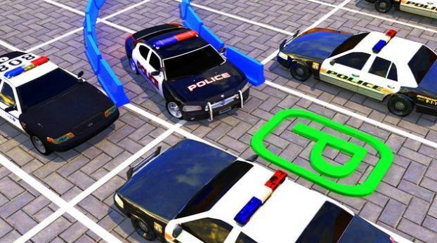 真实警车停车场3D官方版图1